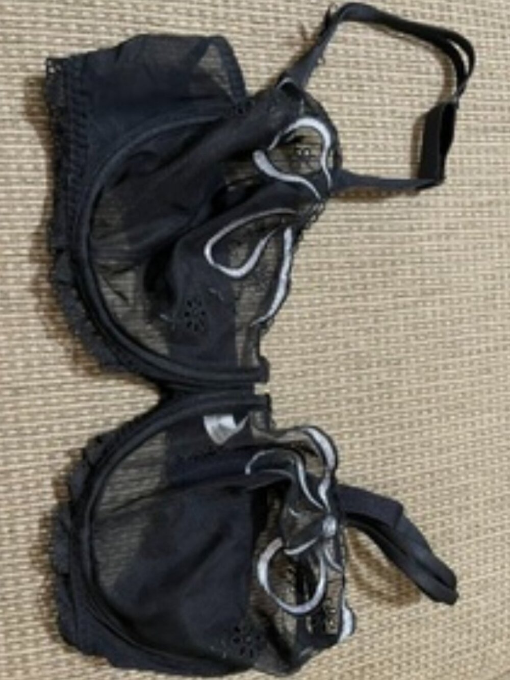 Simone Perele Black Sheer Lacy Underwire Bra